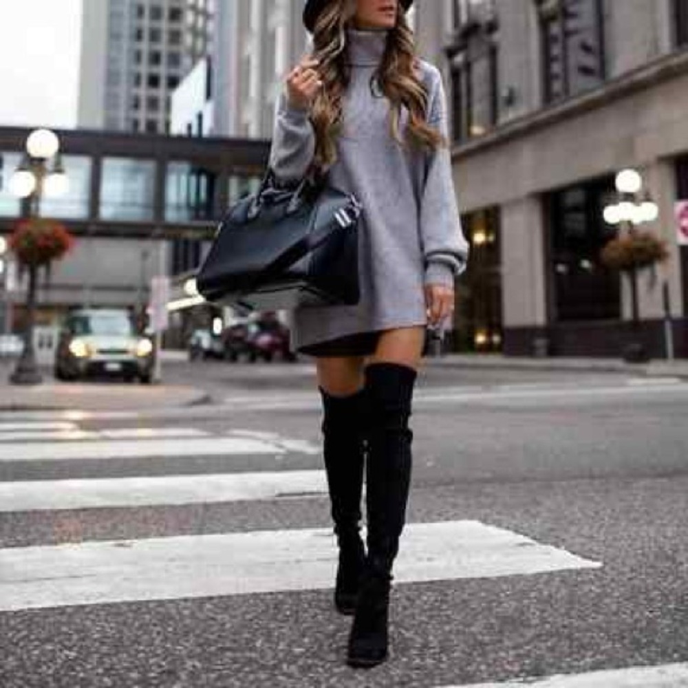 Stuart Weitzman Black Over-the-Knee Boots